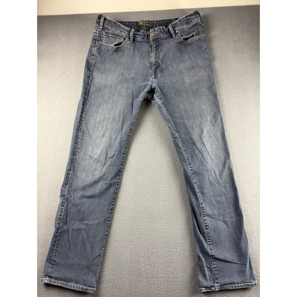 34 Heritage Jeans Men's 38x33* Blue Charisma Comfort Mid Rise Stretch Faded